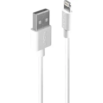 Produktbild von Lindy 31327, 2 m, Lightning, USB A, Weiß, Gerade, Gerade
