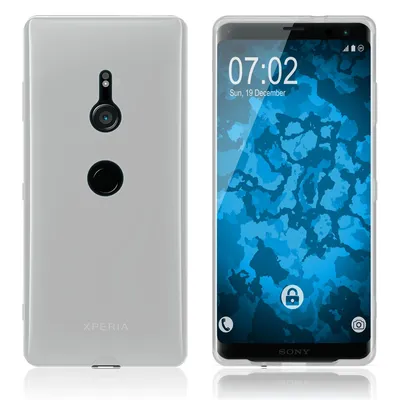 A product shot showing the front and back of a phone case on a white background.