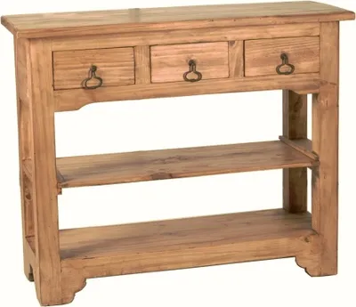 Produktbild von MiaMöbel Konsole Mexico Möbel 110x90x40 cm Landhausstil Massivholz Pinie Honig