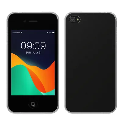 Zdjęcie produktu dla etui kwmobile kompatybilne z Apple iPhone 4 / 4S - Silikonowe etui na telefon komórkowy przezroczyste - Etui na telefon komórkowy w kolorze matowym przezroczystym