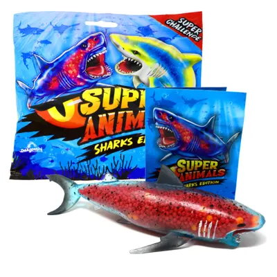 Produktbild von DeAgostini Super Animals - Sharks Edition - Sammelfigur Hai - Figur 8. Megalodon (Super selten XXL - Stretchy)