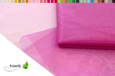 Produktbild von Organza Stoff 10M x 150cm , Farbauswahl:fuchsia / magenta 183D