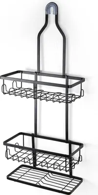 Produktbild von WKSCLPAI Duschablage zum Aufhängen, Duschregale für die Innendusche, hängende Dusch-Organizer-Duschregale zur Aufbewahrung in der Dusche, rostfreie Duschregale zur Unterbringung von Toilettenartikeln