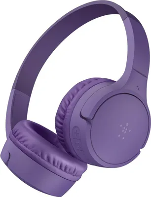 Produktbild von Belkin Soundform Mini BT On-Ear Kinderk. USB-C lila AUD002hqPUV3
