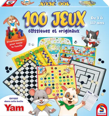Immagine prodotto di Gioco da tavolo 100 giochi classici e originali, SCHMIDT SPIELE, Dai 3 anni, Collezione Bambini