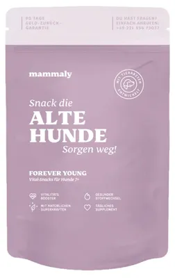Produktbild von mammaly Forever Young Hundesnacks, 325g – speziell für Hunde ab 7 Jahren