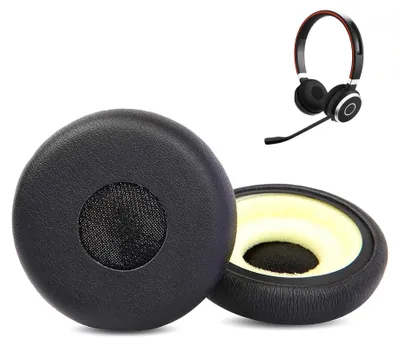 Imagen del producto de Almohadillas de repuesto para auriculares, fabricadas con cuero de proteína y espuma viscoelástica