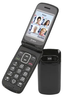 Produktbild von Olympia Primus, Klappgehäuse, Dual-SIM, 6,1 cm (2.4"), 600 mAh, Schwarz