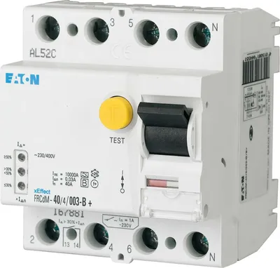 Produktbild von EATON FRCDM-63/4/03-G/B digit. 167898 Allstrom FI-Schalter 63A 4p 300mA Typ B
