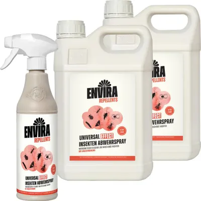 Produktbild von Envira Universal Effect Insekten Abwehrspray im Nachfüllpack 2x5L+500ml