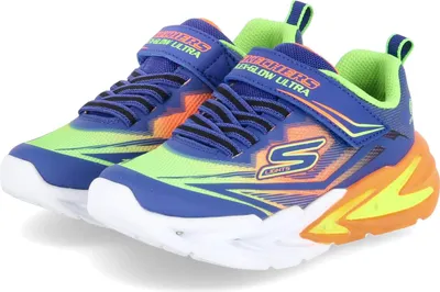 A pair of children's Skechers shoes.