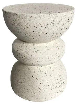 Produktbild von Couchtisch Moderner Rebecca Mobili Ferra 44,5x35x35 cm MGO Weiß Schwarz