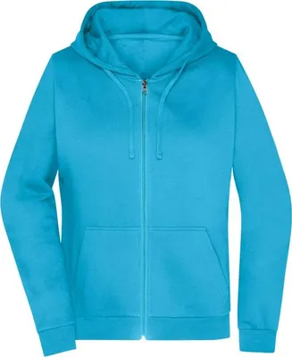Produktbild von Klassische Sweatjacke mit Kapuze turquoise, Gr. XL
