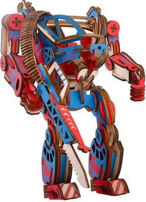 Obrázok produktu pre RAPPA Woodcraft Drevené 3D puzzle Powersuit farebné