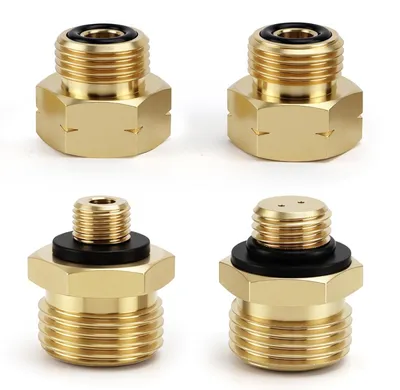 Immagine prodotto di Solidchoice - Set di adattatori per bombole di gas, 4 pezzi, compatibile con gli standard europei