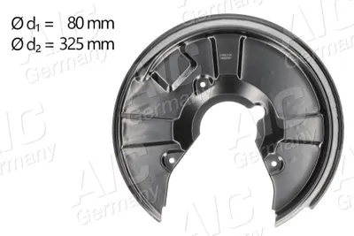 Produktbild von AIC Spritzblech Bremsscheibe für AUDI A4 Avant (8ED, B7) Hinten Links 57066 Ankerblech