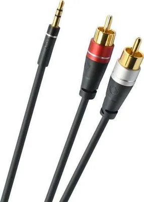 Produktbild von OEHLBACH D1C33191, 3.5mm, Männlich, 2 x RCA, Männlich, 2 m, Schwarz