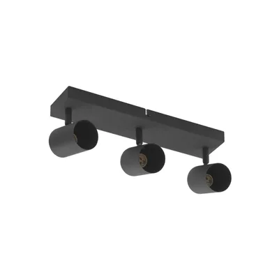 Produktbild von Lindby Deckenspot Jorell, schwarz, 35 cm, 3-flg., GU10