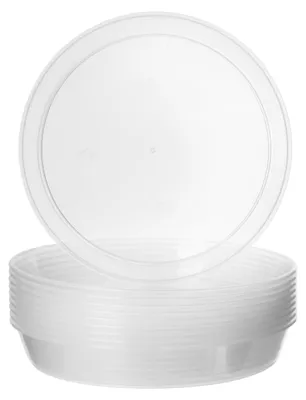 Produktbild von Garronda Blumentopf Untersetzer GD-0026 (10 Stück - Transparent, ⌀ 30cm H=3,4cm)