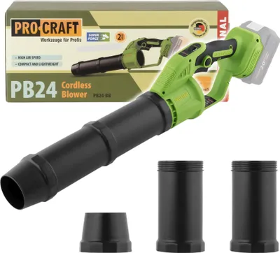 Image de Procraft PB24b Souffleur de feuilles sans fil 20 V Brushless Solo - sans batterie, sans chargeur