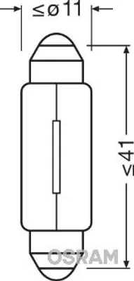 Immagine prodotto di Osram 24V C5W Original Line lampade a festone 5W SV8.5-8 Falts