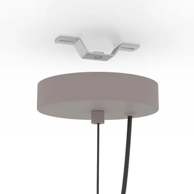 Image de Eglo 900159 CAMASCA E27 Lampe à suspendre Ø280mm Taupe réglable en hauteur
