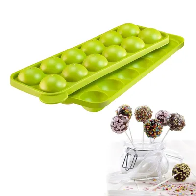 Zdjęcie produktu dla 12 Forma silikonowa CakePop, zielona