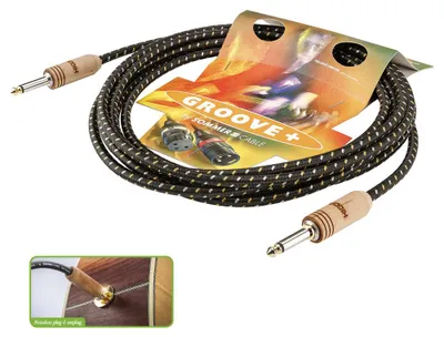 Produktbild von Instrumentenkabel SC-CLASSIQUE, HICON WOODPLUG, 1  x  0,50 mm² | Klinke / Klinke, HICON | 10,00m | weiß
