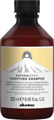 Produktbild von Davines Purifying, 250 ml, Shampoo, Frauen, trockenes Haar, öliges Haar, Antischuppen, Klärend, Glanz, Flasche