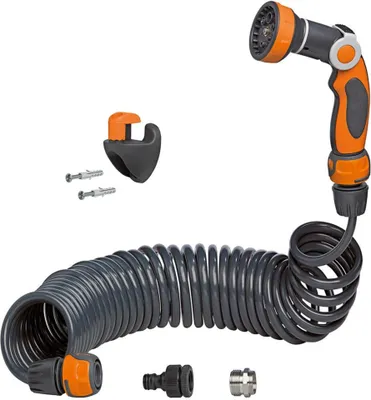 Produktbild von G.F. Spiralschlauch -Komplettset 10 m mit Wandbefestigung