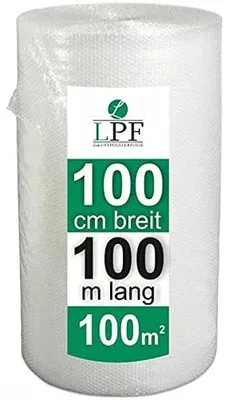 Productafbeelding van Luchtbubblefolie voor verpakking - 100 cm x 100 m, transparant