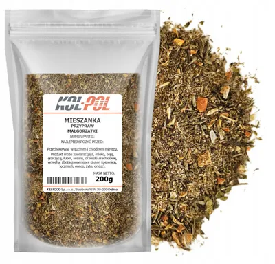 Zdjęcie produktu dla MIESZANKA PRZYPRAW MAŁGORZATKI 200g Aromatyczna zioła naturalna Kol-Pol
