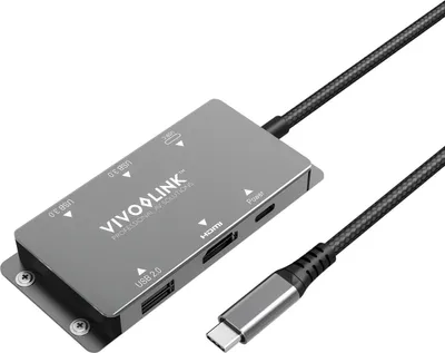 Produktbild von Vivolink VLUSBCHUB, 3.2 Gen 1 (3.1 Gen 1), USB Typ-C, HDMI-Ausgang, 3840 x 2160 Pixel