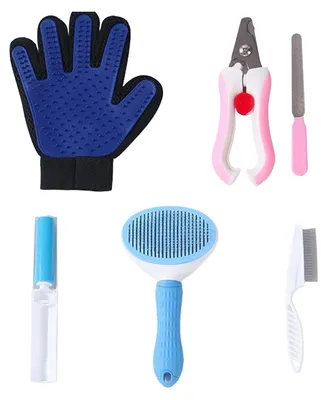 Produktbild von 5-teiliges Set für die Fellpflege von Hunden und Katzen