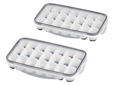 Zdjęcie produktu dla APS-Germany 36103, 21 szt., Prostokątny, Tacka do lodu, Szary, Biały, Polipropylen (PP), 250 mm