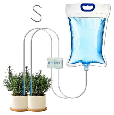 Produktbild von Wassersäcke für Bäume 5,2 L - Einstellbarer Tropfbeutel zur Bewässerung - Universell einsetzbar im Gewächshaus, Garten, Blumenbeet, Balkon, Innenräumen, Hochbeet, Keimung
