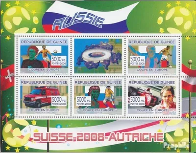 Produktbild von Briefmarken Guinea 2008 Mi 5406-5410 Kleinbogen (kompl. Ausgabe) postfrisch Formel-I-Pilot Gerhard Berger