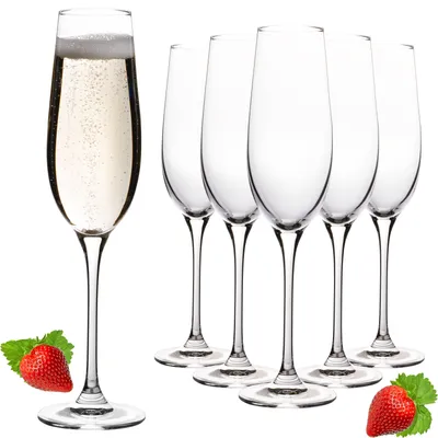 Produktbild von IMPERIAL Sektkelche 180ml Set 6-Teilig Sektgläser "Havanna" Champagnergläser aus Crystalline Glas Spülmaschinenfest
