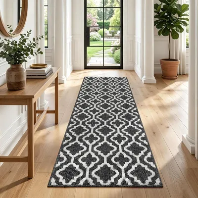 Image de Tapis de sol - 50 x 150 cm - Polypropylène - Antidérapant - Noir