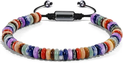 Obrázok produktu pre Chakra náramok, prírodné chakra kamene, pravé drahé kamene, na meditáciu a liečenie
