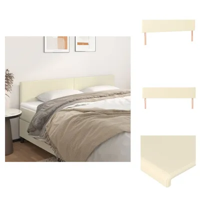 Produktbild von vidaXL Kopfteile 2 Stk. Creme 90x5x78/88 cm Kunstleder -  Kopf- & Fußenden