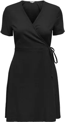 Produktbild von Only Addiction-caro Kurzes Kurzarmkleid Schwarz L Frau Schwarz L