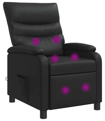 Obrázek produktu pro vidaXL Masážní relaxační křeslo, černá umělá kůže