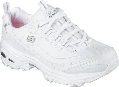 Produktbild von Skechers D-Lites - Fresh Start - Weiß / Silber Leder Größe: 39 Normal