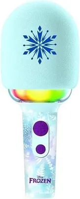Image de Microphone Karaoké Reine des Neiges Lexibook, 3 Modes, 4 Effets Voix, Recharge USB-C, Bluetooth Sans Fil