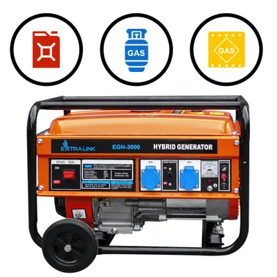 Produktbild von Extralink EGH-3000 Hybrid Generator LPG CNG Benzin 3kW