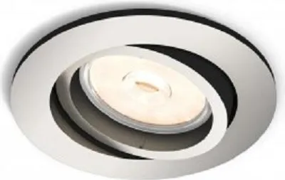Image de Philips myLiving Luminaire encastré Donegal, Spot encastré, GU10, 1 pce, LED, 220-240 V, Chrome