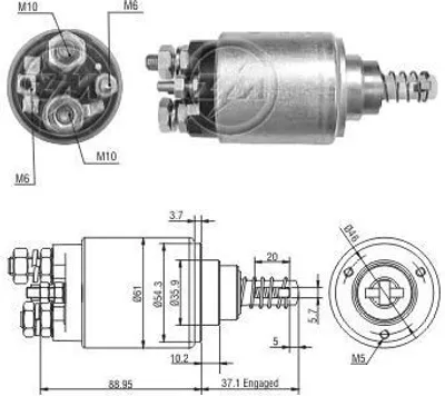 Produktbild von ERA ZM1639 Magnetschalter für Starter/Anlasser passend für MERCEDES-BENZ VARIO Kasten/Kombi Vario Pritsche / Fahrgestell VARIO Kipper VARIO Bus Citaro