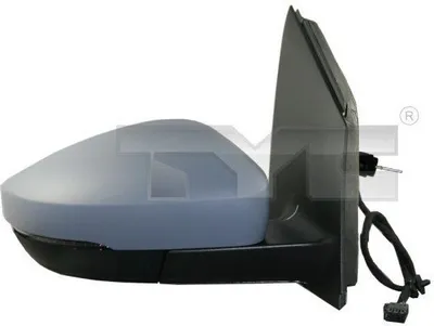 Produktbild von TYC 337-0188 Außenspiegel Seitenspiegel Links für VW Polo Schrägheck (6R1, 6C1) Asphärisch Beheizt Grundiert