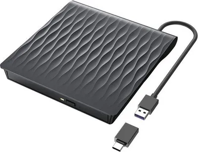 Productafbeelding van Famanu Externe DVD/CD-brander met USB 3.0 en Type-C aansluiting - Compatibel met Windows, Mac en Linux